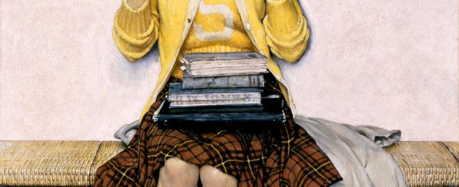 Girl Reading the Post