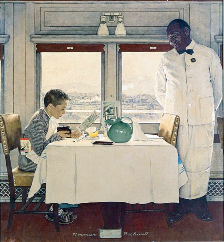 Boy in Dining Car